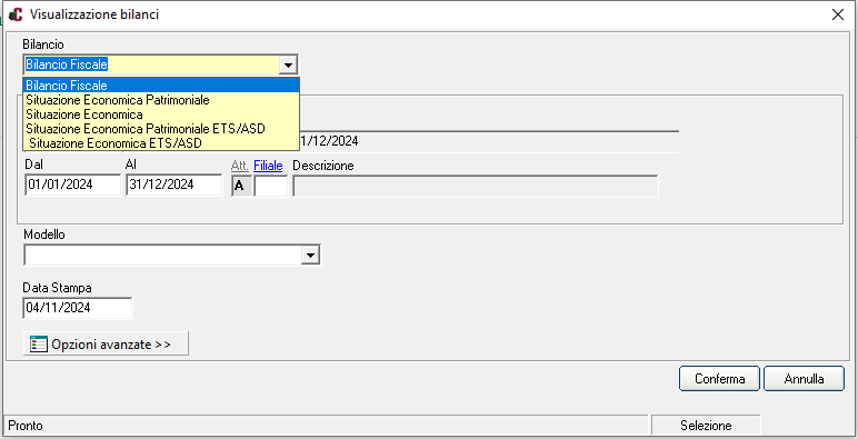 squadratura di bilancio