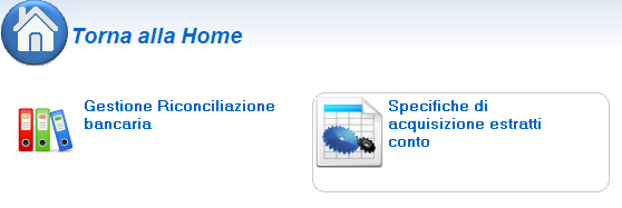 specifiche riconciliazione bancaria