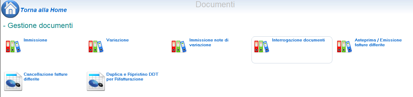 interrogazione documenti ebridge