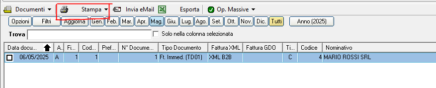 tasto stampa azienda ebridge